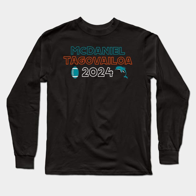 Miami Dolphins Long Sleeve T-Shirt by Pretty Good Shirts